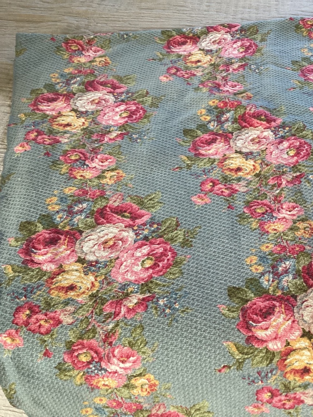 Actual antique vintage cottage chic floral fabric